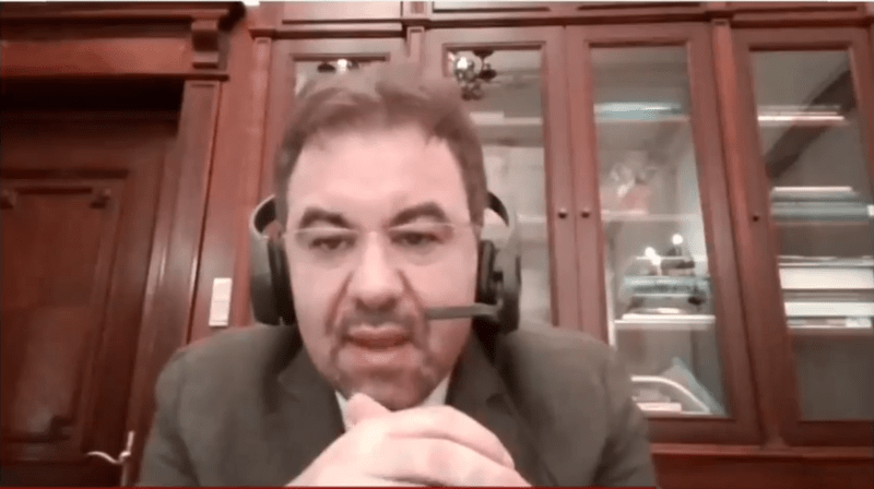 Leonardo Badea, viceguvernator BNR, in timpul conferintei de joi, Foto: Hotnews