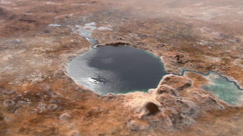 Craterul Jezero a fost un lac acum peste 3 miliarde de ani, Foto: NASA