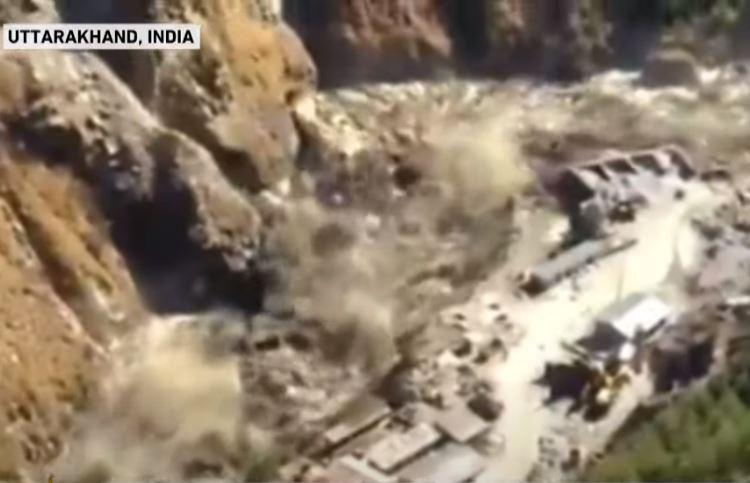 Tragedie in statul indian Uttarakhand, Foto: Captura YouTube