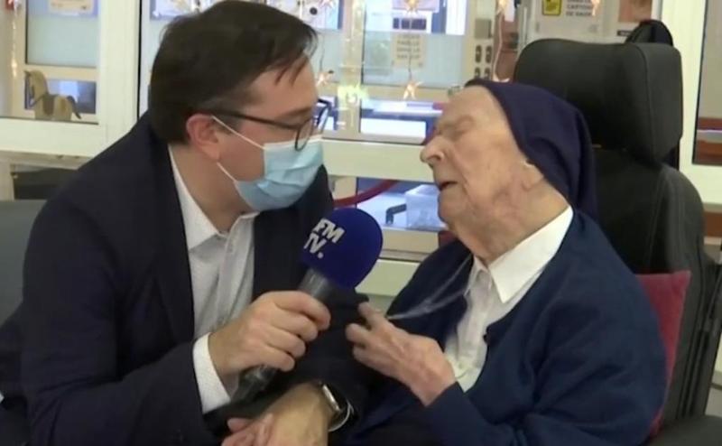 cea mai varstnica persoana din Europa, vindecata de COVID, Foto: Captura