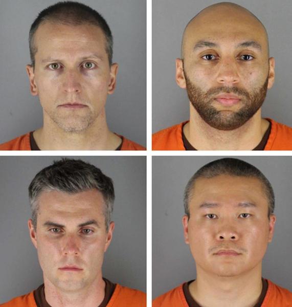 Cei patru ofiteri acuzati de uciderea lui George Floyd, Foto: Star Tribune / Zuma Press / Profimedia Images