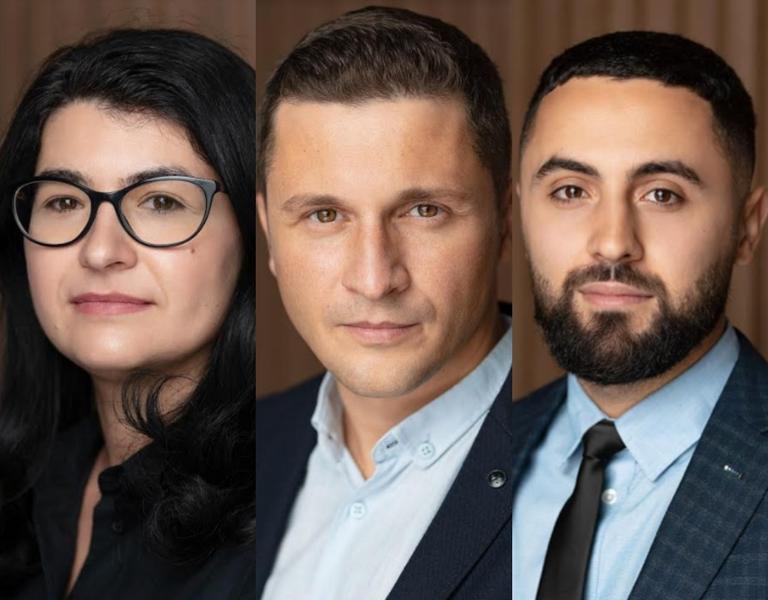 Ioana Roman, George Trantea, Alexandru Sorici, Foto: Filip & Company