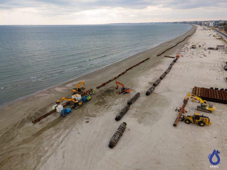 Largirea plajelor in zona Mamaia, Foto: ABADL