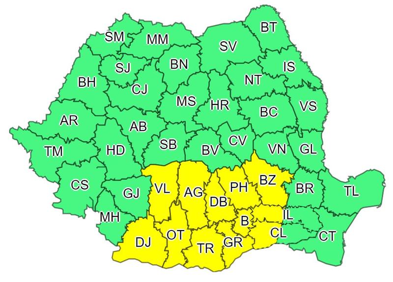 Avertizare meteo, Foto: ANM