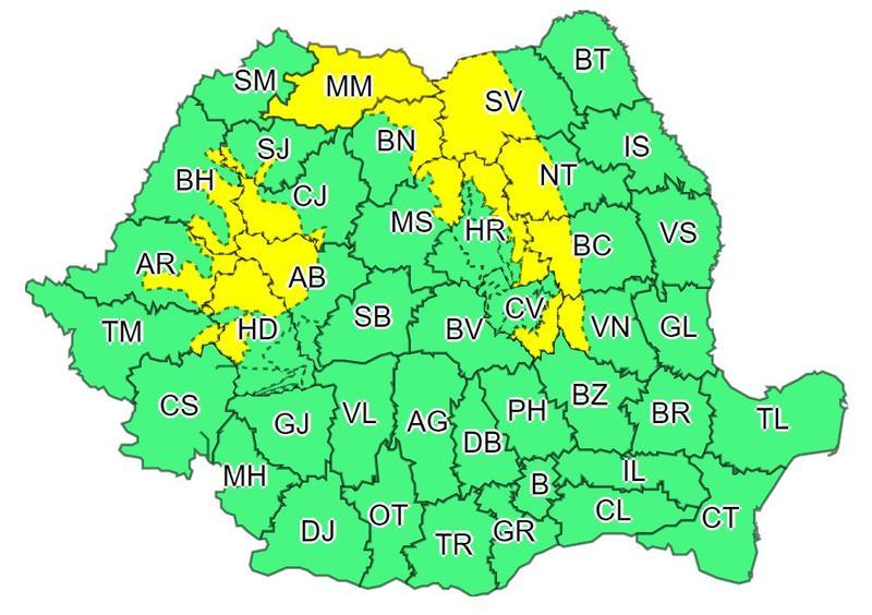 Avertizare meteo, Foto: ANM