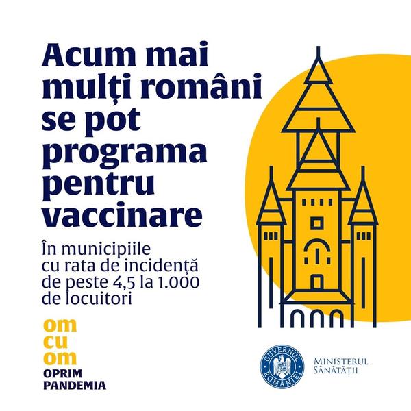 afis Ministerul Sanatatii cu catedrala din Timisoara, Foto: Facebook Ministerul Sanatatii