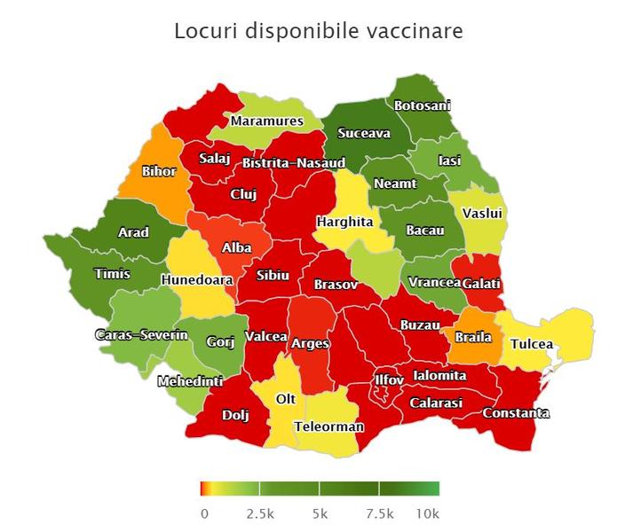 Locuri vaccinare 15 martie (update), Foto: vaccinare-covid.gov.ro