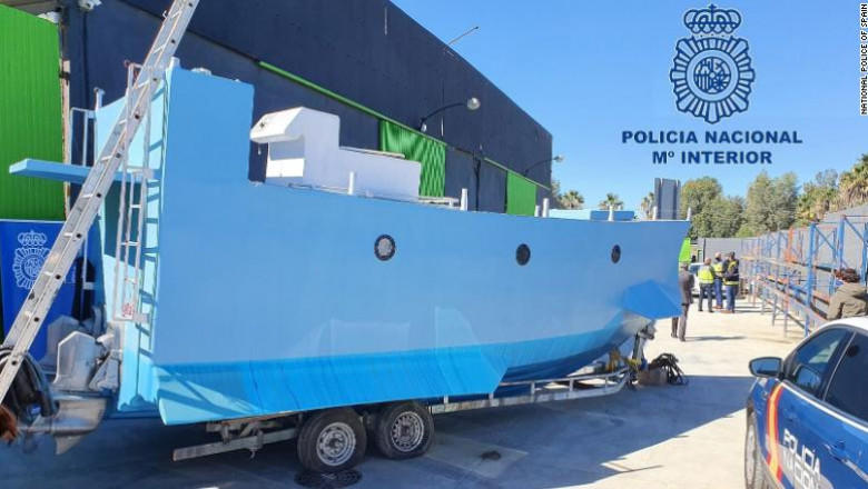 Narco-submarin fabricat in Spania, Foto: Poliția Spaniolă