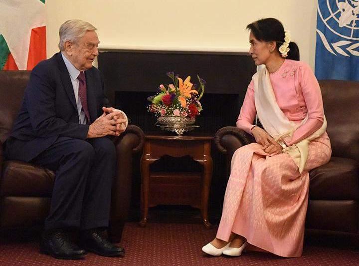 Suu Kyi si George Soros, Foto: The Global New Light