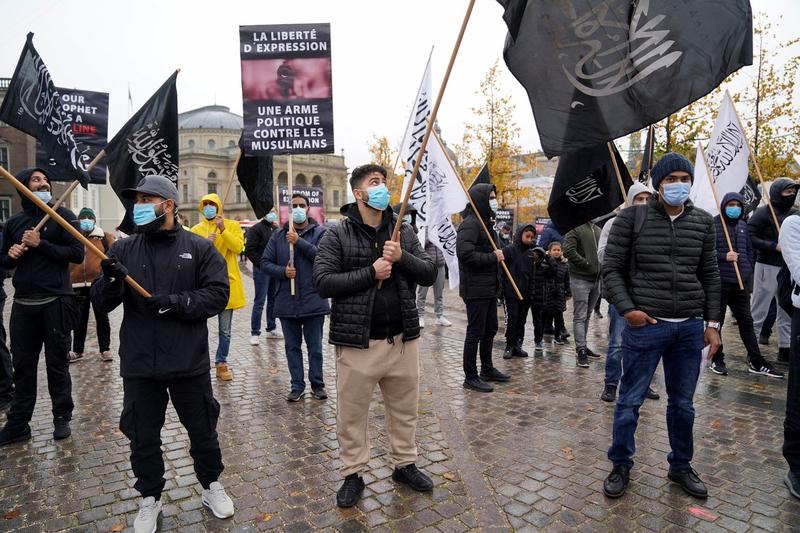 Protest al unor musulmani din Copenhaga, Foto: Liselotte Sabroe / AFP / Profimedia