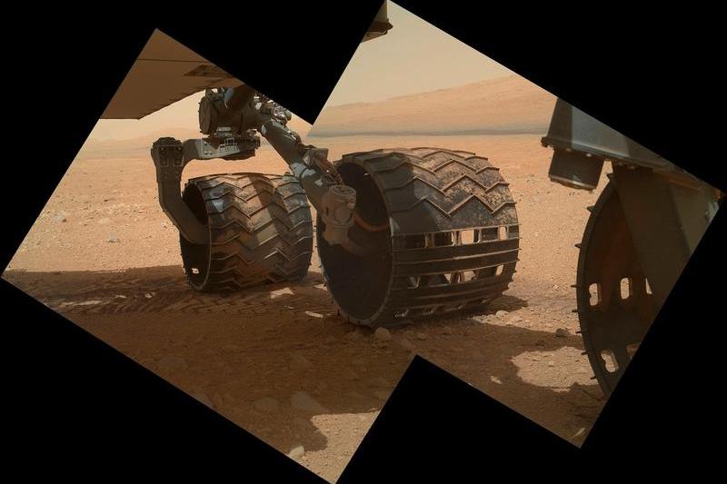 Rotile roverului Curiosity, Foto: NASA JPL-Caltech