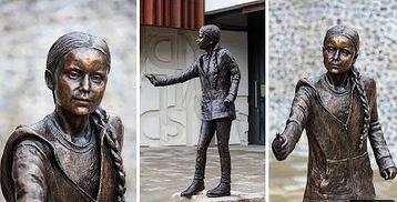 Statuia Gretei Thunberg, Foto: youtube.com