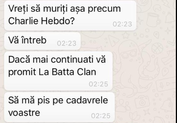 amenintari pe telefonul lui Dragos Patraru, Foto: Dragos Patraru Facebook