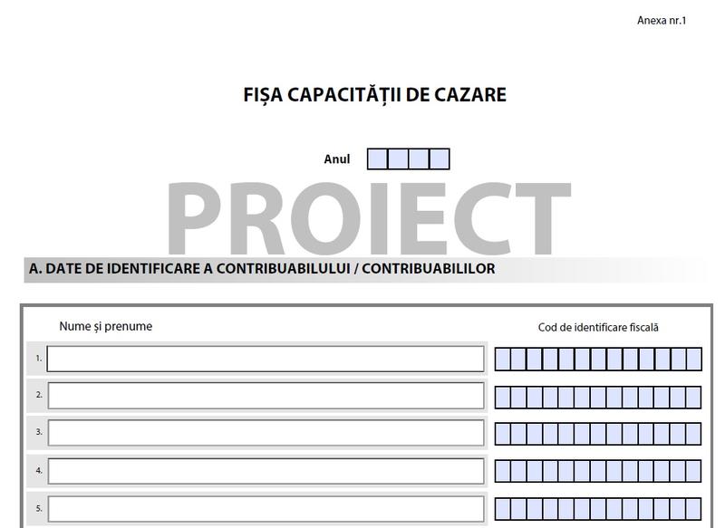 Fisa capacitatii de cazare pentru cei care inchiriaza camere in scop turistic, Foto: Hotnews