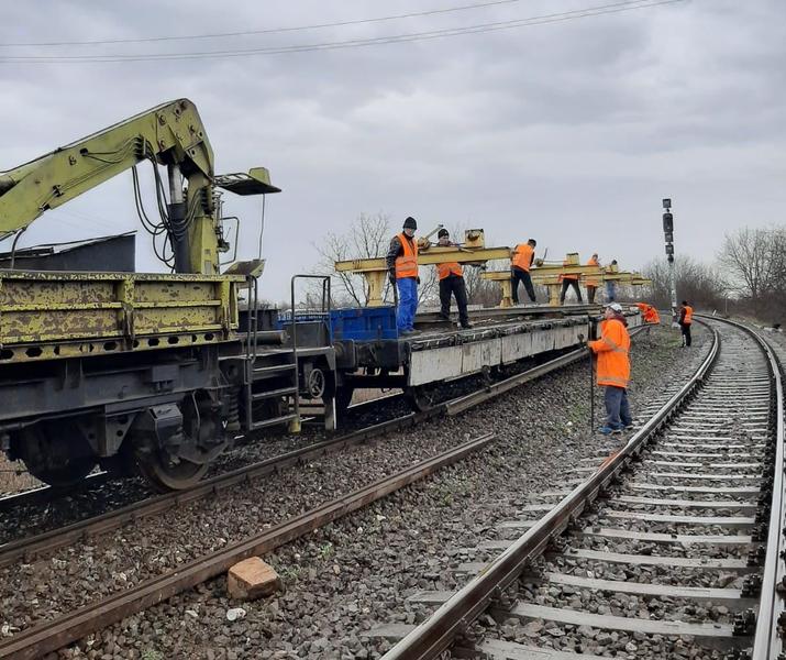 Lucrari feroviare, Foto: CFR Infrastructura