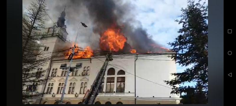 Incendiu Suceava, Foto: Captura video