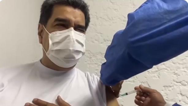 Nicolas Maduro la vaccinare, Foto: Captura video