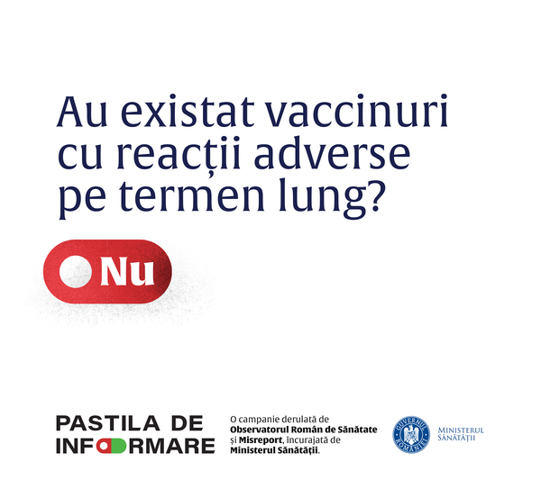 Au existat vaccinuri cu reactii adverse pe termen lung?, Foto: Ministerul Sanatatii