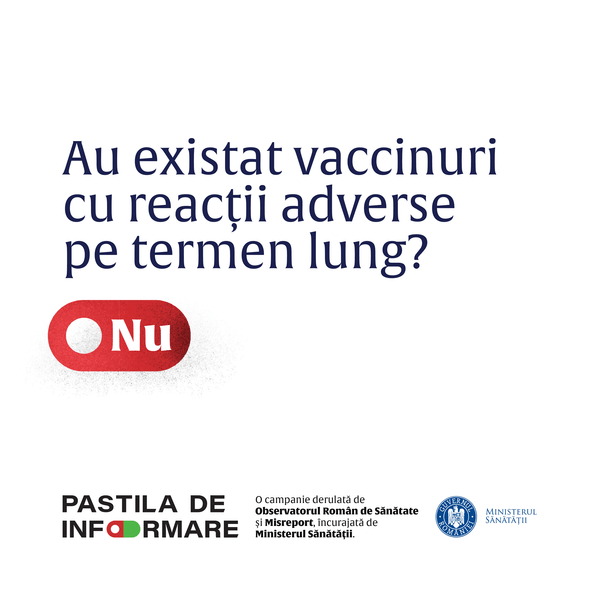 Au existat vaccinuri cu reactii adverse pe termen lung?, Foto: Ministerul Sanatatii