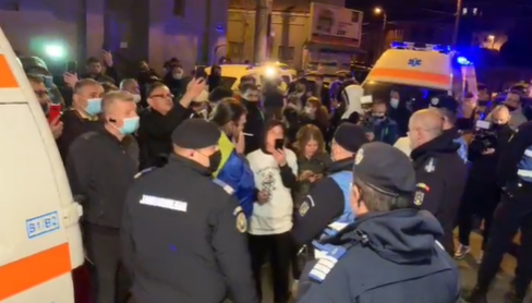 evacuare spital Foisor, Foto: Captura video