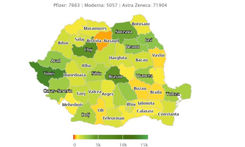 Locuri disponibile vaccinare 13 aprilie, Foto: vaccinare-covid.gov.ro