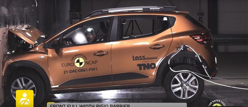 Dacia Sandero Stepway testata de EuroNCAP, Foto: EuroNCAP