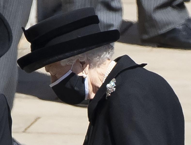 Regina Elisabeta, la funeraliile prințului Philip, Foto: Stephen Lock/Pool / Shutterstock Editorial / Profimedia