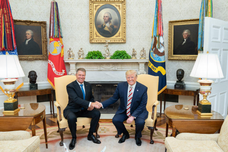 Iohannis si Trump, august-2019, Foto: Ambasada SUA
