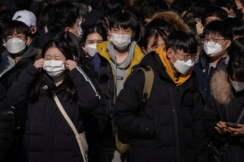 Elevi Coreea de Sud, Foto: Ed Jones / AFP / Profimedia Images