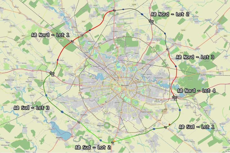 A0 Nord si Sud - harta loturilor, Foto: Hotnews