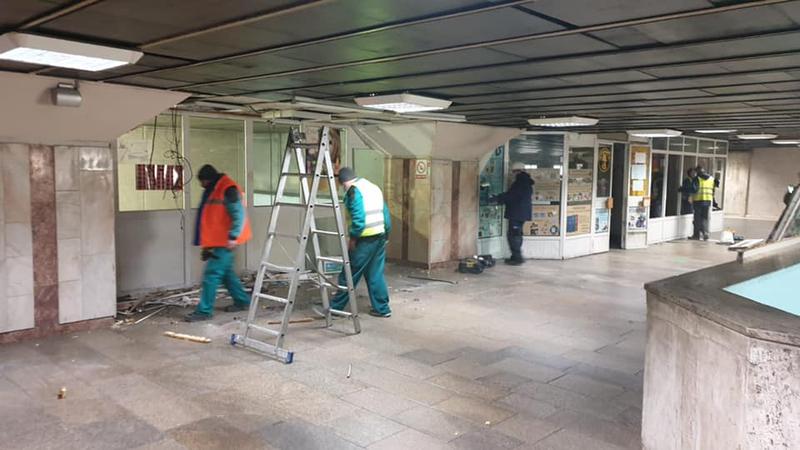 demolare constructii metrou Gara de Nord, Foto: Facebook Clotilde Armand