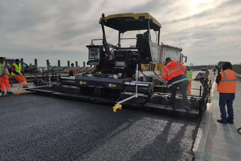 Lucrsari de reabilitare pe Autostrada, Foto: CNAIR