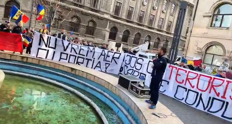 Protest Universitate, Foto: Captura video