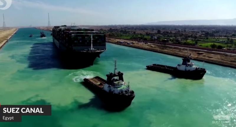 Canalul Suez, Foto: Captura video