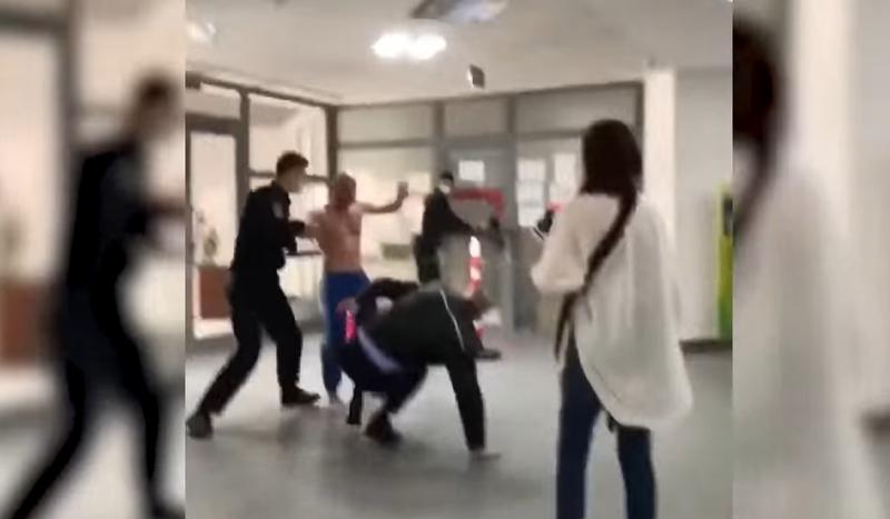 Altercatie la Starea Civila din Vaslui, Foto: Captura video