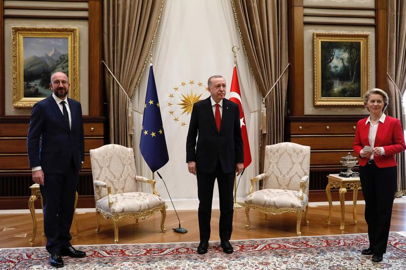 Michel, Erdogan si von der Leyen, Foto: Pignatelli/EUC / Zuma Press / Profimedia