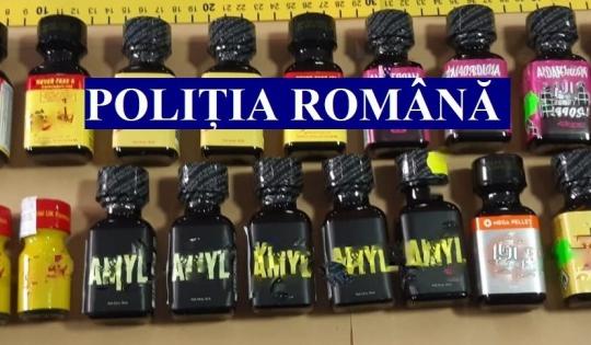 Substante interzise vandute in sex-shop, Foto: Politia Romana