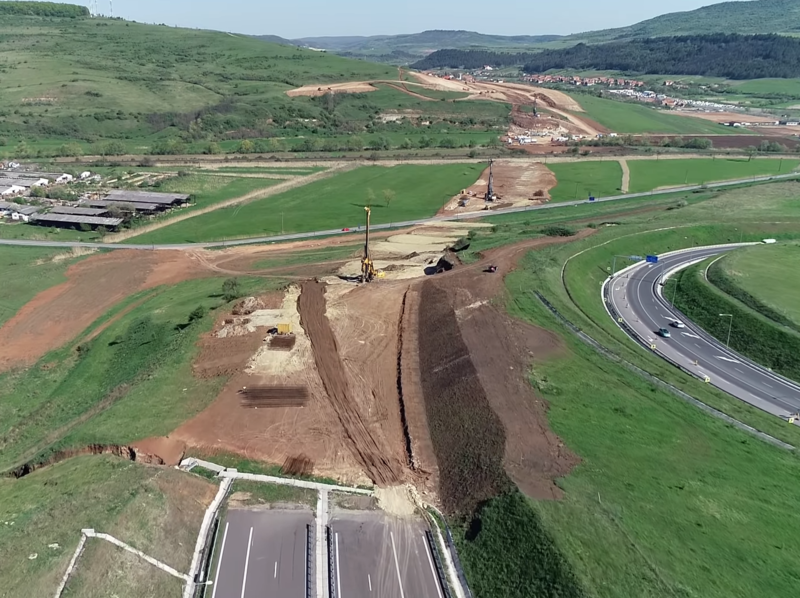 Autostrada Transilvania, la vest de Cluj Napoca, Foto: Captura YouTube