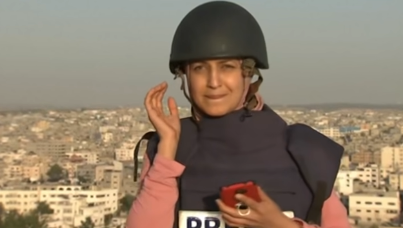 jurnalista relata despre atacurile din Gaza in timpul bombardamentelor, Foto: Captura YouTube