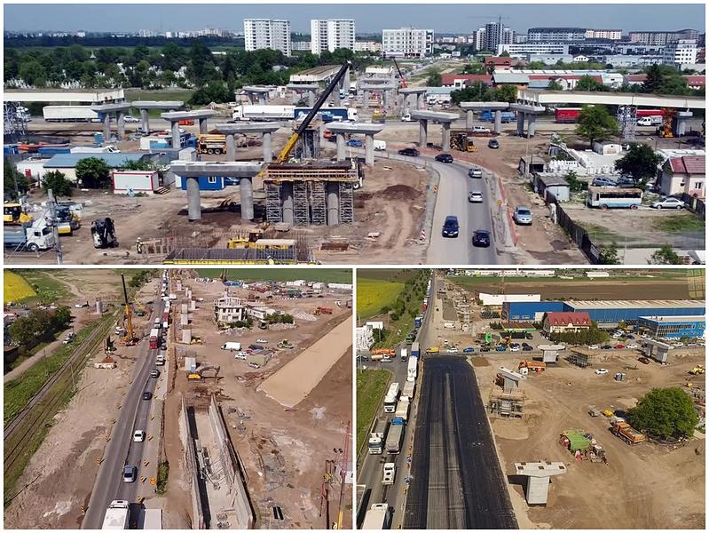 Pasajele in constructie pe Centura de Sud a Capitalei, Foto: Colaj foto