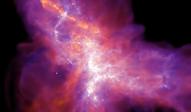 Procesul de simulare a formarii stelare realizat cu STARFORGE, Foto: Captura YouTube
