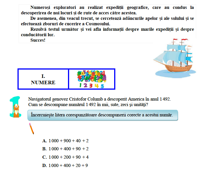 Subiect matematica evaluare nationala clasa a patra, Foto: Hotnews