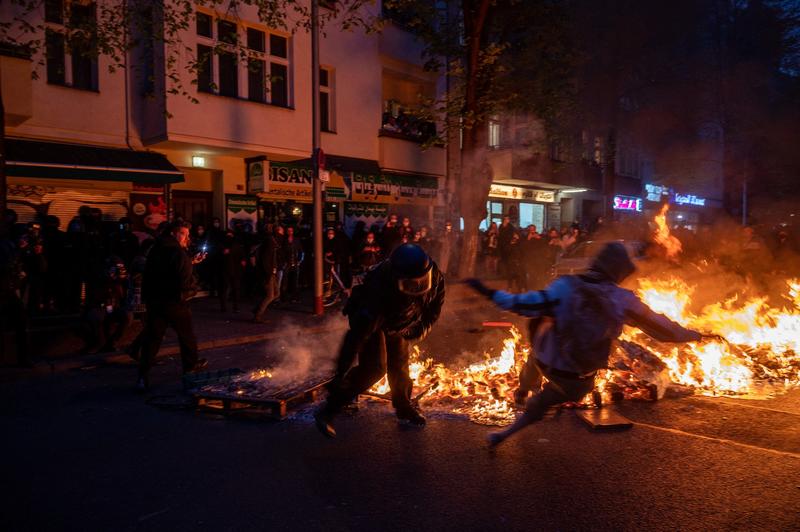 Protest de 1 mai in Berlin, Foto: Christophe Gateau / AFP / Profimedia