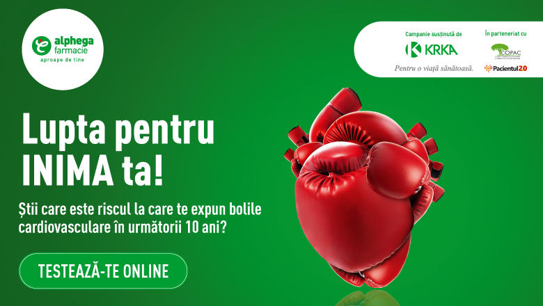 Farmaciile Alphega lansează un test online de evaluare a riscului asociat bolilor cardiovasculare, Foto: Alphega