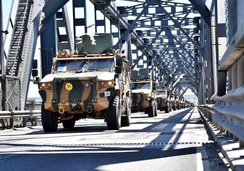 Convoi militar la granita cu Romania, Foto: Fortele Terestre Romane