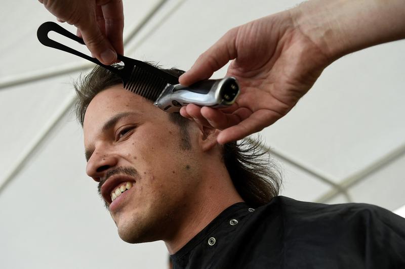 Tunsoare stil „mullet” sau chica, Foto: JOHN THYS / AFP / Profimedia