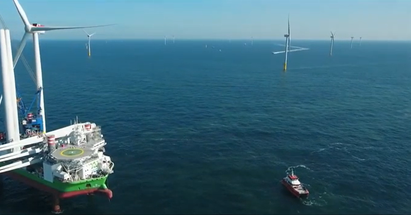 Parc eolian offshore, Foto: Captura YouTube