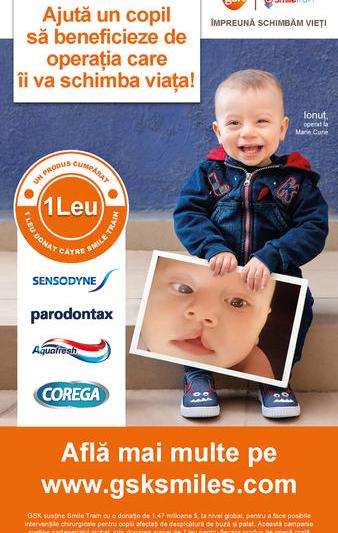 GSK Consumer Healthcare, în parteneriat cu Smile Train, lansează campania "Zâmbetele schimbă vieți", Foto: GSK Consumer Healthcare