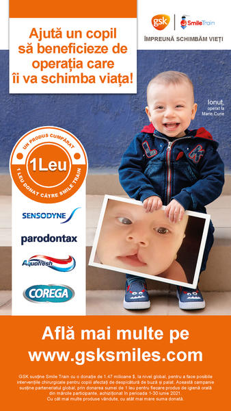 GSK Consumer Healthcare, în parteneriat cu Smile Train, lansează campania "Zâmbetele schimbă vieți", Foto: GSK Consumer Healthcare