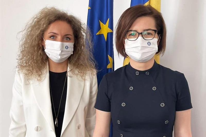 Andra Migiu si Ioana Mihaila, Foto: Ministerul Sanatatii